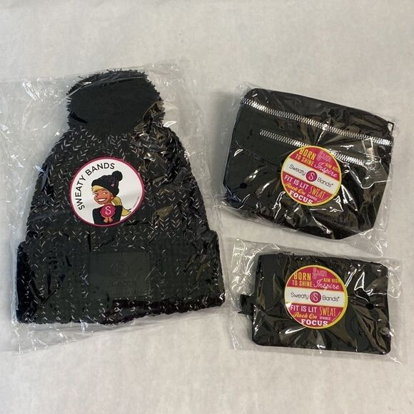 NEW Sweaty Bands Toboggan, Belly Bag, Coin Purse / Fanny Pack, ID Pouch, Beanie - Picture 8 of 8